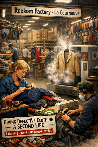 "These products were seen as waste": In La Courneuve, the Reekom factory gives defective clothing a second life.