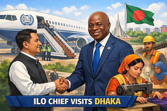 ILO chief arrives in Dhaka on two-day visit