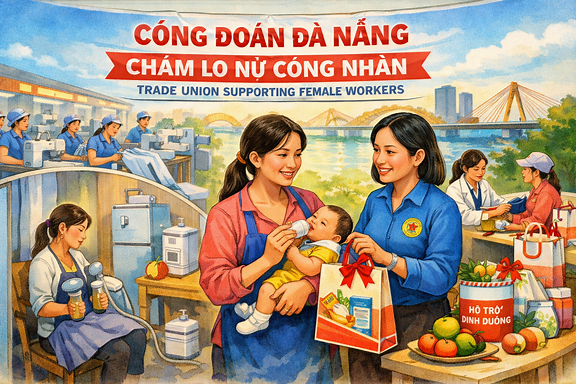 Da Nang Trade Union closely cares for the needs of female workers