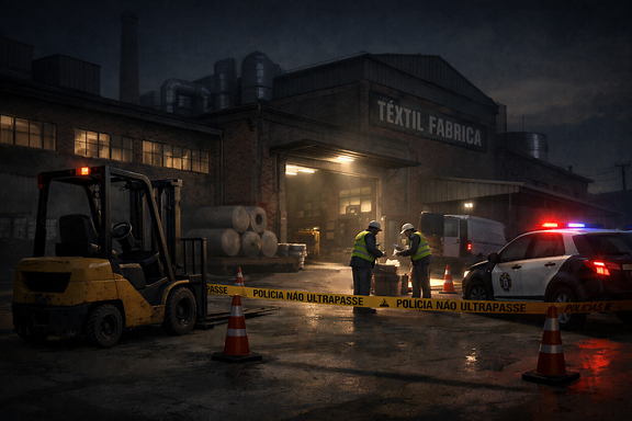 Worker dies after forklift accident at textile factory in Alvinópolis