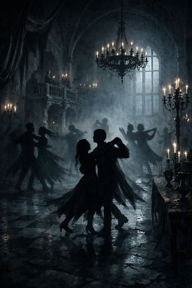 Eerie medieval ballroom