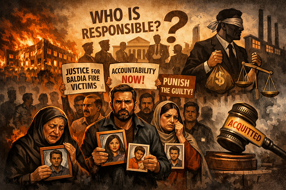 Families of Baldia fire victims demand accountability after SC acquittal