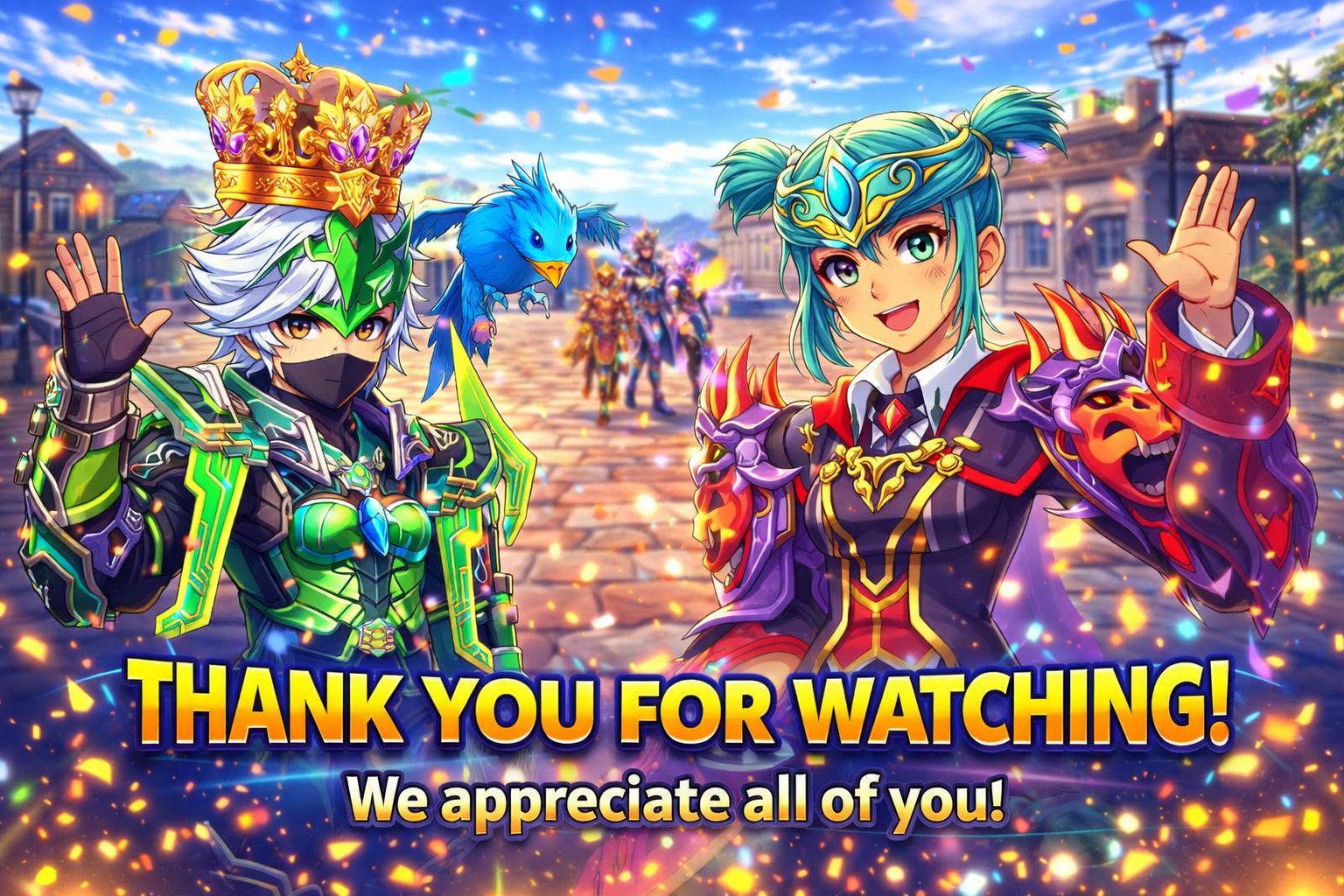 Encerramento anime Wartale agradecimento