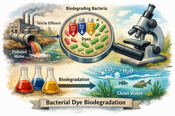 Bioprospecting of bacteria from textile effluents for enhanced dye biodegradation