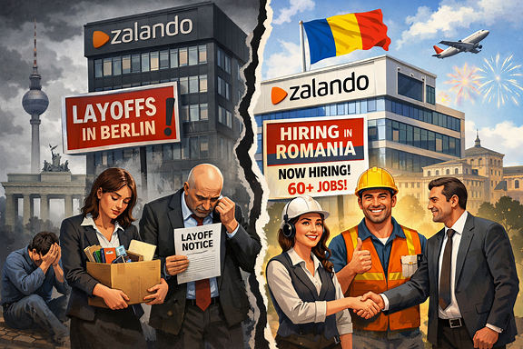 Zalando continues job cuts in Berlin while expanding operations in Romania