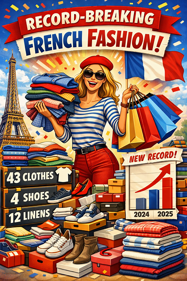 In 2025, the French once again broke the record for consumption of new clothing, according to Refashion