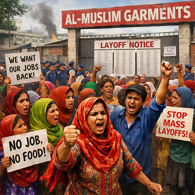 Over 1,800 Savar garment workers hit streets after sudden mass layoffs