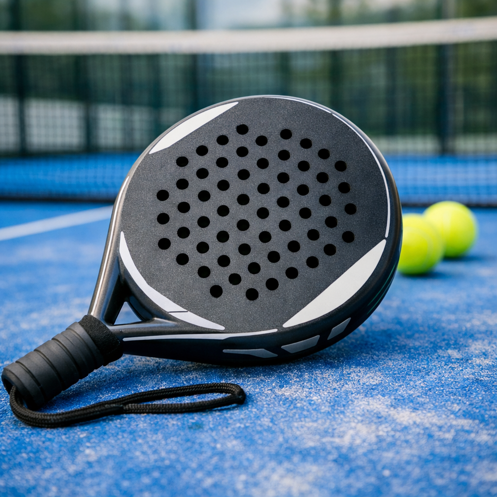 Raket padel bentuk round