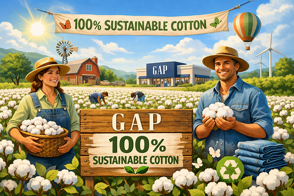 Gap achieves 100% sustainable cotton sourcing milestone
