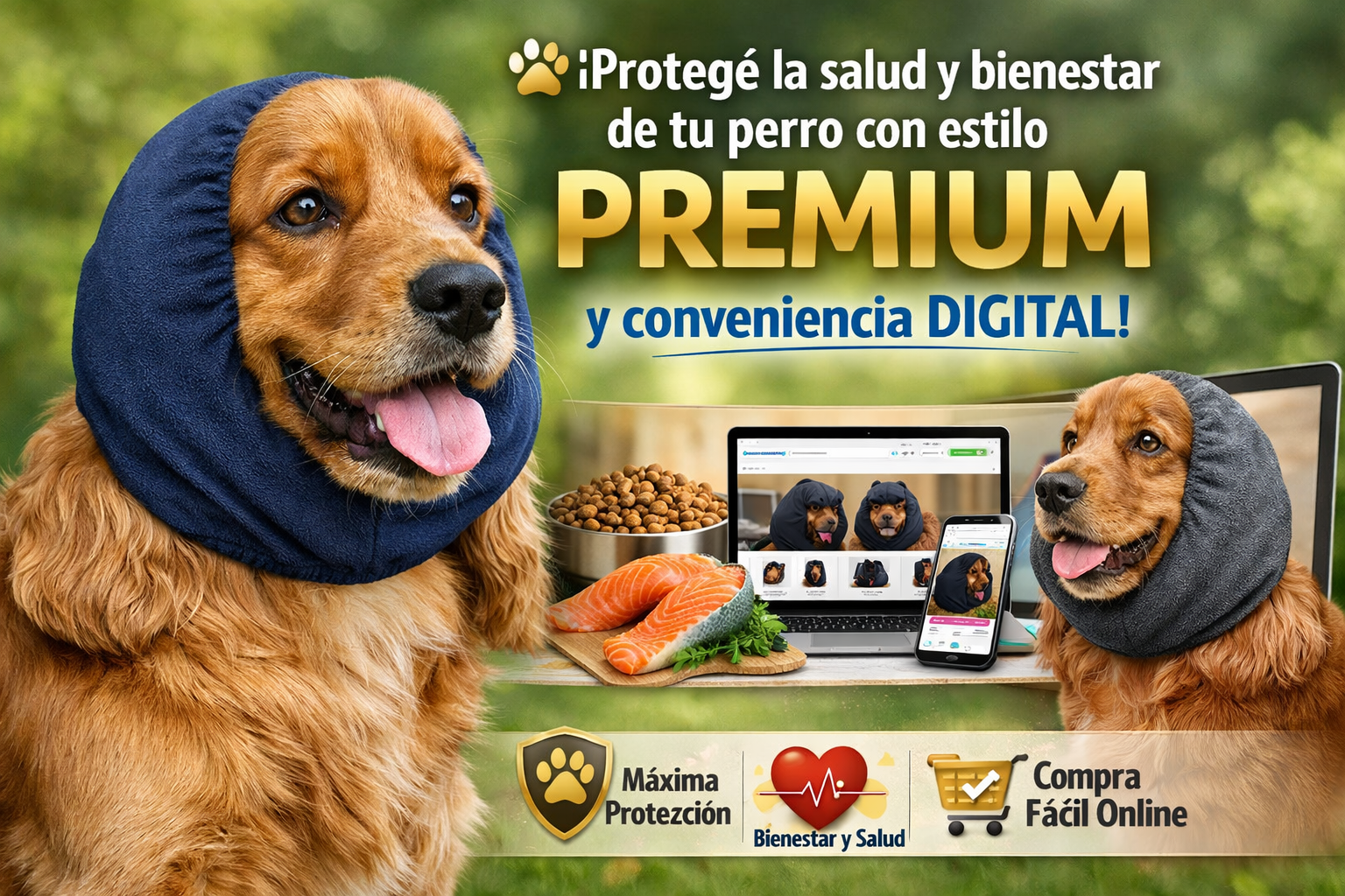 Protegé la salud y bienestar de tu perro con estilo premium y conveniencia digital