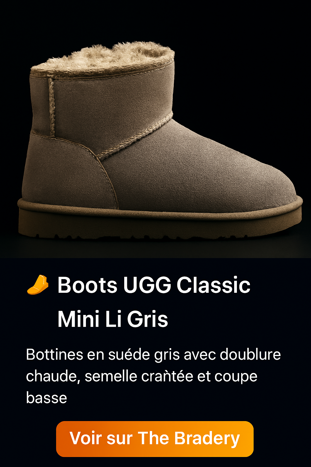 Boots UGG Classic Mini Li Gris