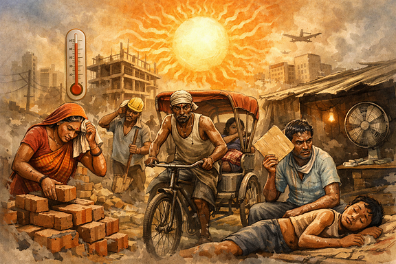 Extreme heat costing India’s poorest workers 2% of GDP, survey finds